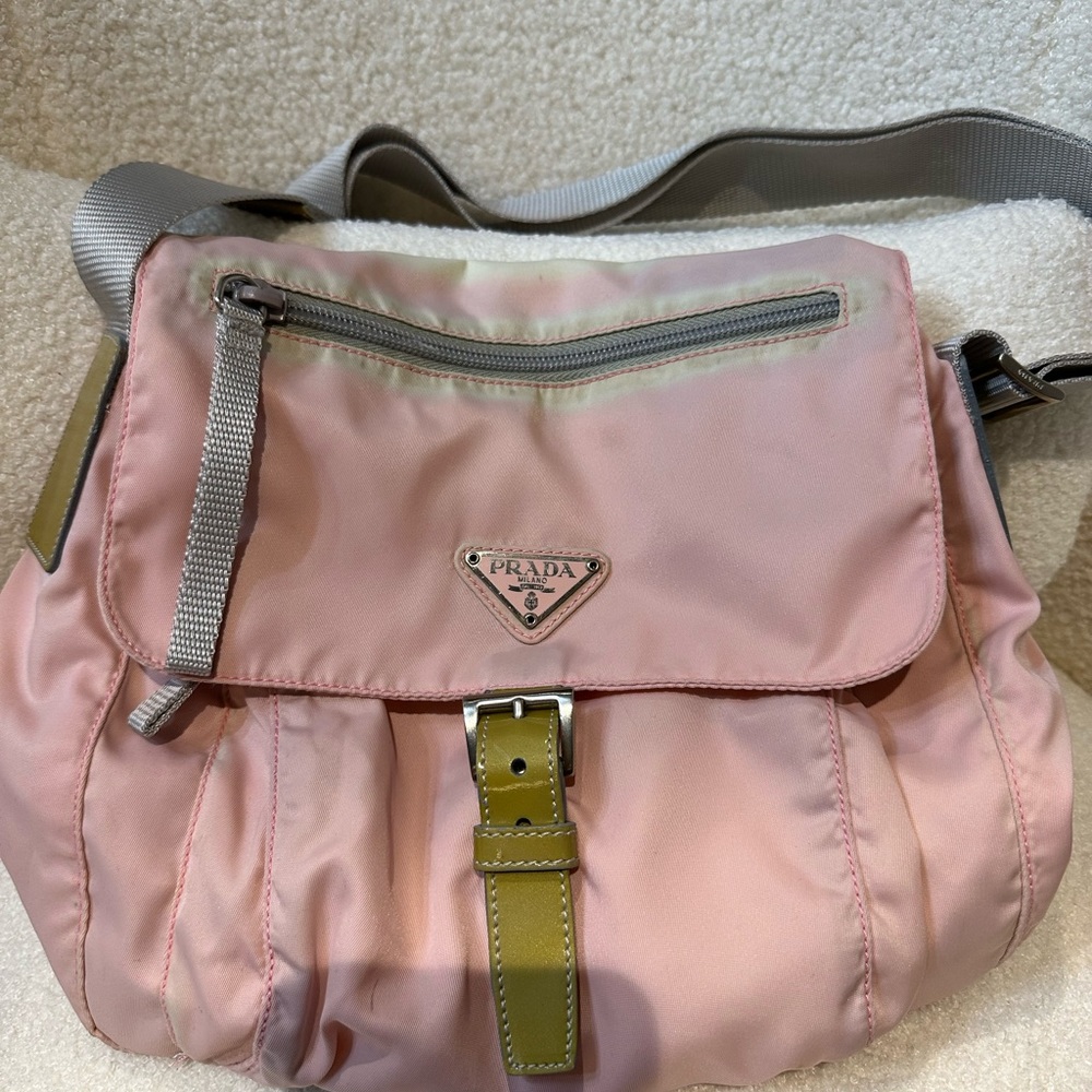 authentic prada nylon crossbody purse... only for 160.